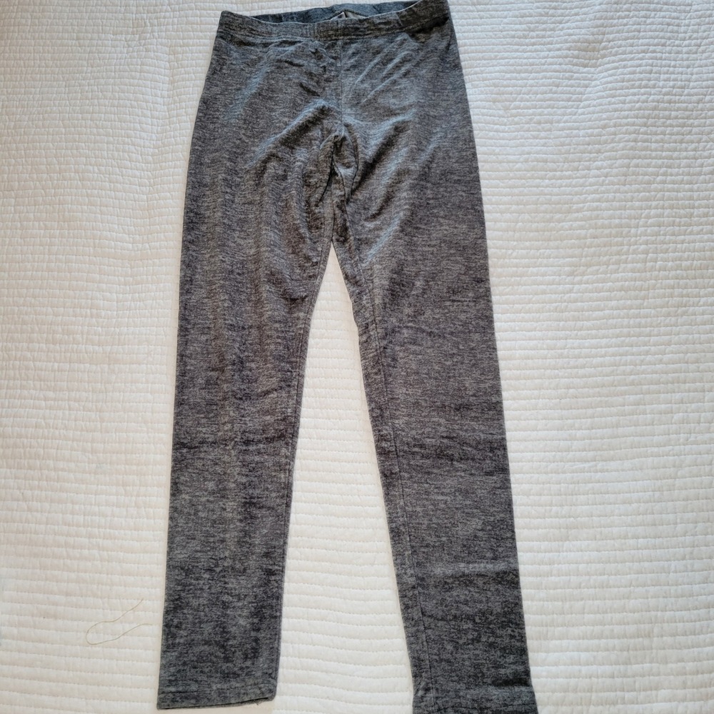No Boundaries Womens Grey Heather Fleece Lined Leggings Size L 11-13